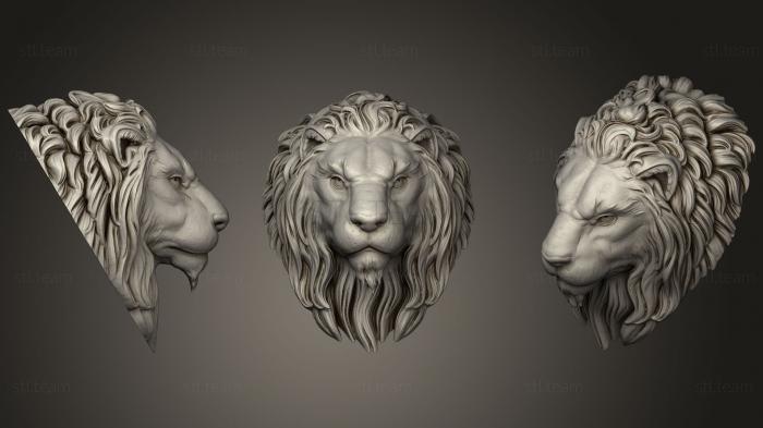 3D модель Лепить голову льва (STL)